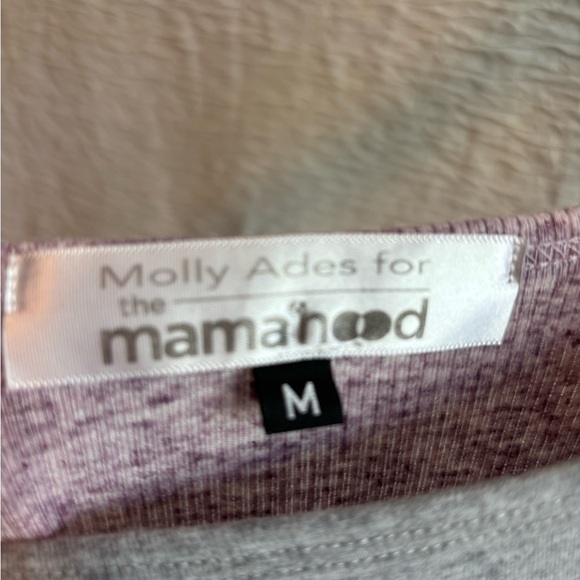 Molly Ades for Mamahood Lavender Zippered Tank Top with inner gray shell - Picture 5 of 7
